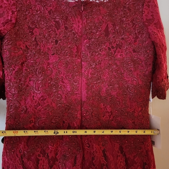 TS Couture Maxi Bridesmaids Dress - Red - - Picture 9 of 9